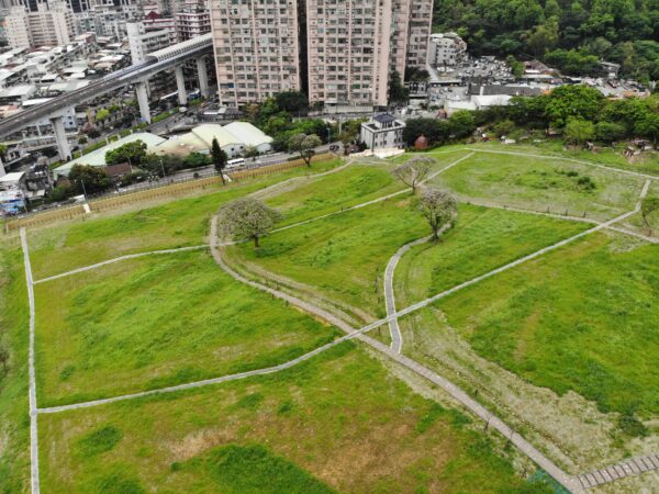 新莊第一公墓改造為綠化園地。圖／新北市政府殯葬管理處